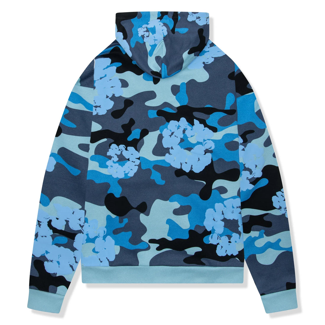 Denim Tears Blue Camo Cotton Wreath Zip-Up Hoodie