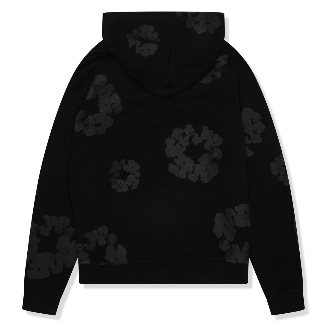 Denim Tears Cotton Wreath Black Monochrome Hoodie