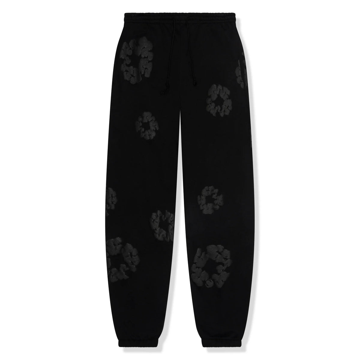 Denim Tears Cotton Wreath Black Monochrome Sweatpants Main image