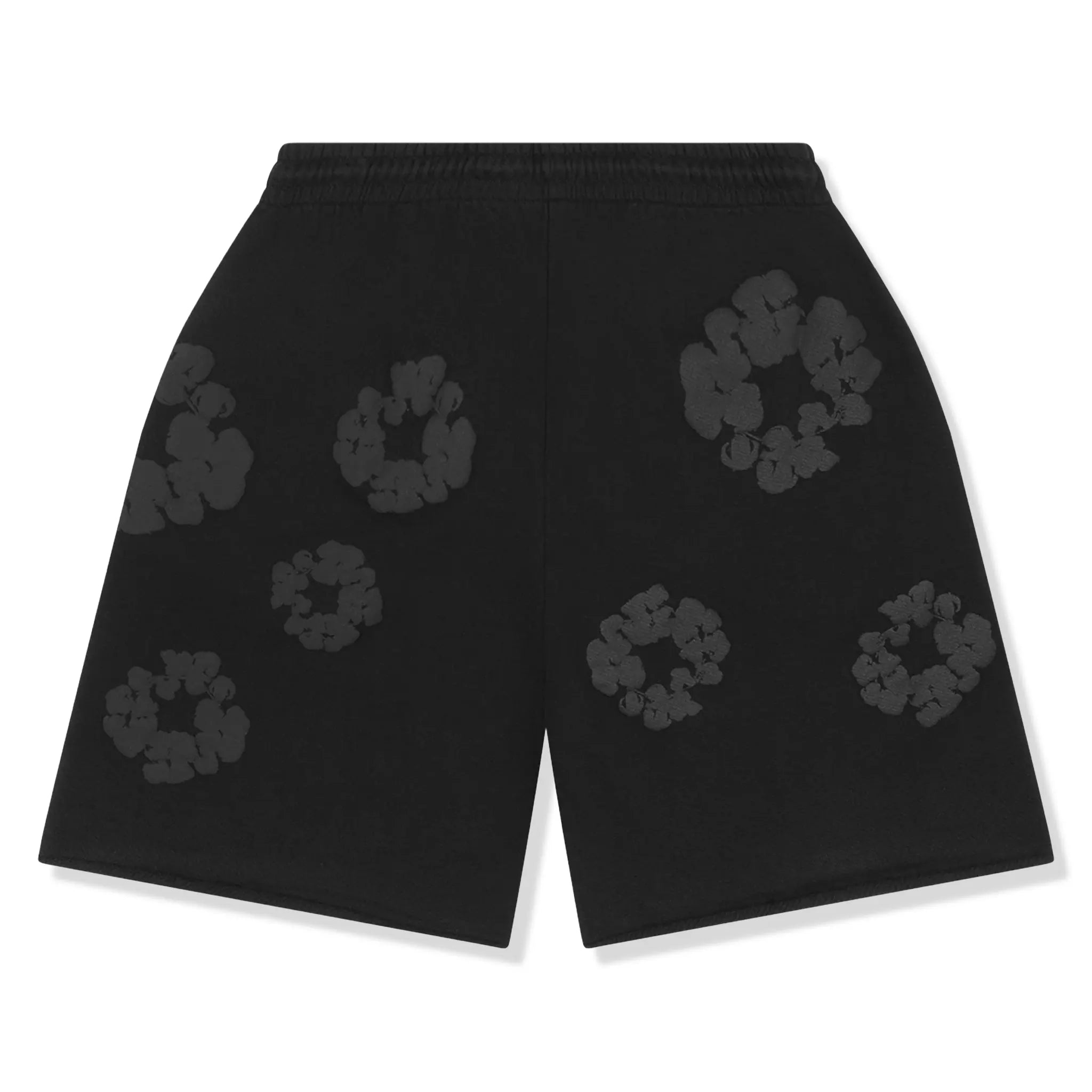 Denim Tears The Cotton Wreath Black Monochrome Shorts Secondary image