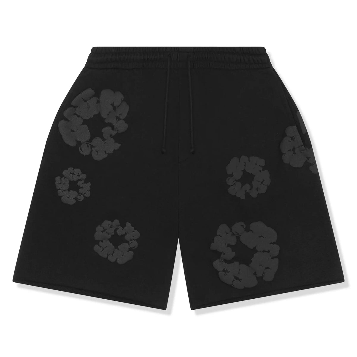 Denim Tears The Cotton Wreath Black Monochrome Shorts Main image