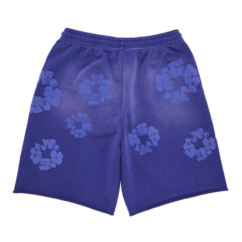 Denim Tears Mono Cotton Wreath Sweat Shorts 'Washed Blue'