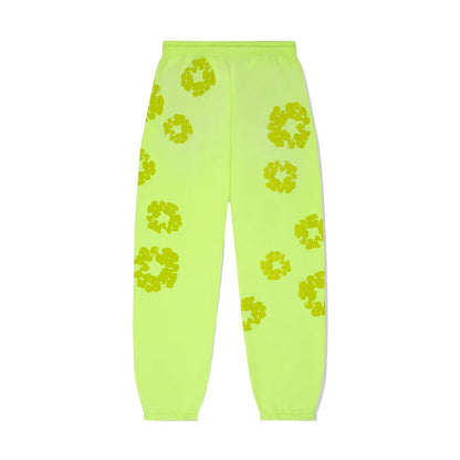 Denim Tears Monochrome Sweatpants Neon Green