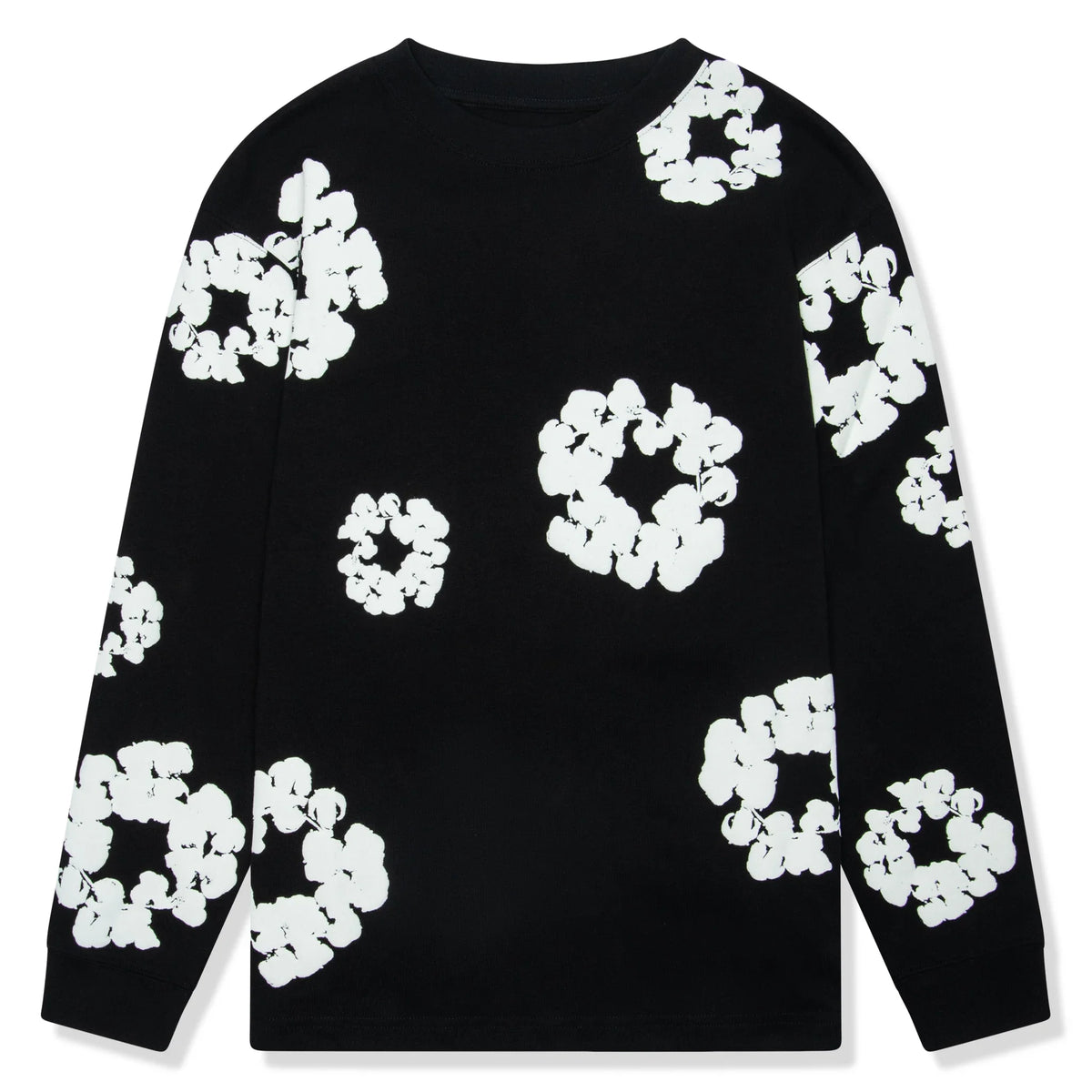 Denim Tears The Cotton Wreath Long-Sleeve Black T Shirt Main image
