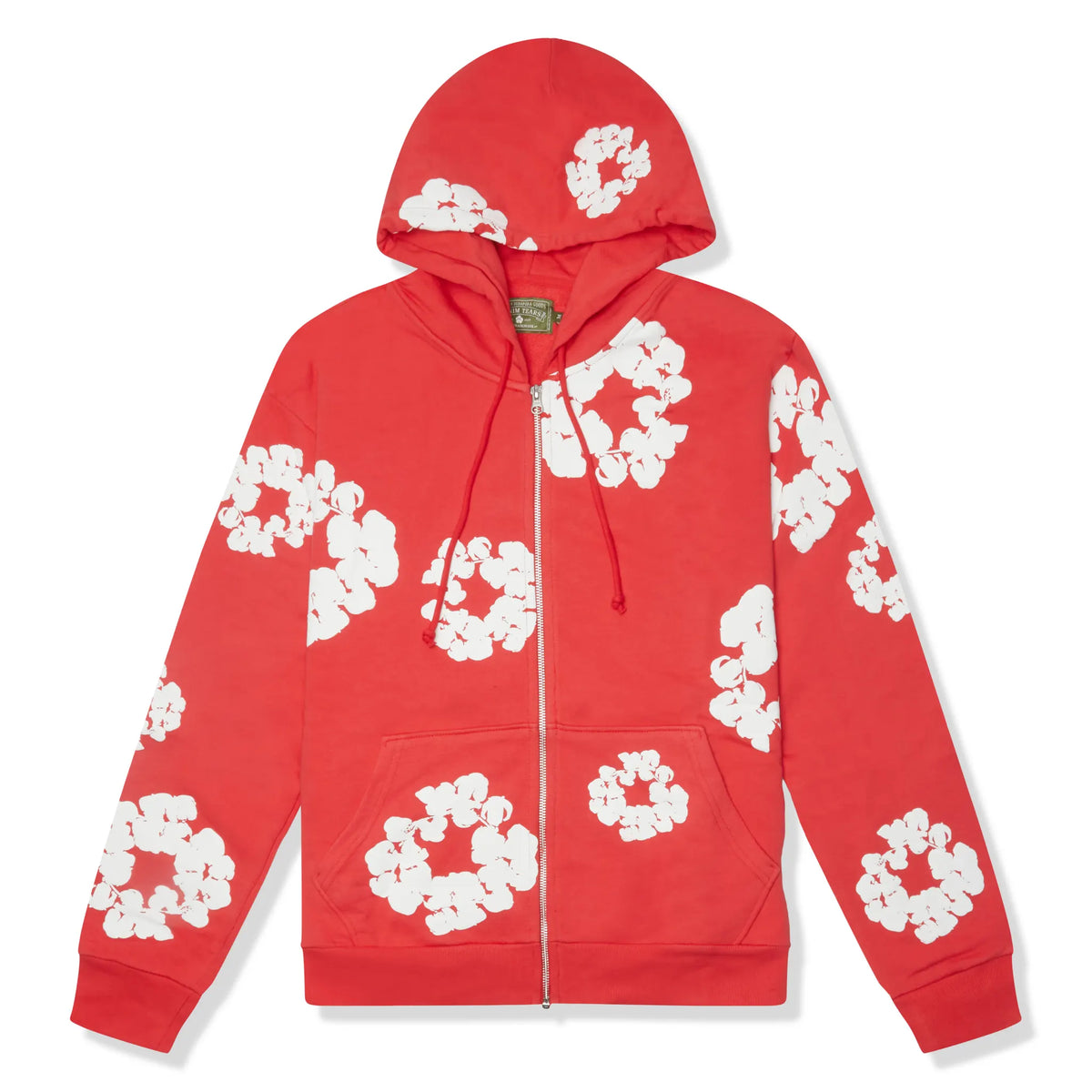 Denim Tears The Cotton Wreath Zip-Up Red Hoodie Main image