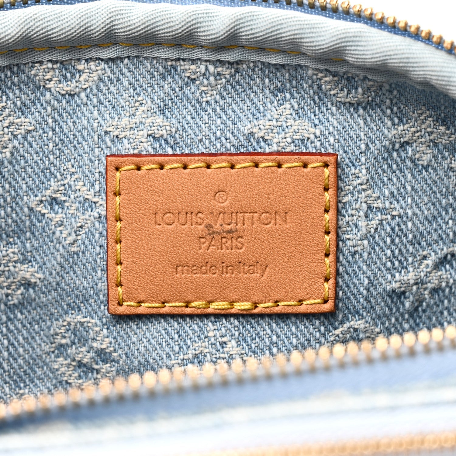 Monogram Denim Mini Bumbag Sky Blue