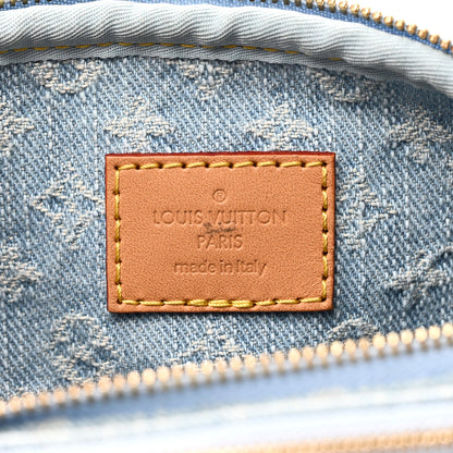 Monogram Denim Mini Bumbag Sky Blue