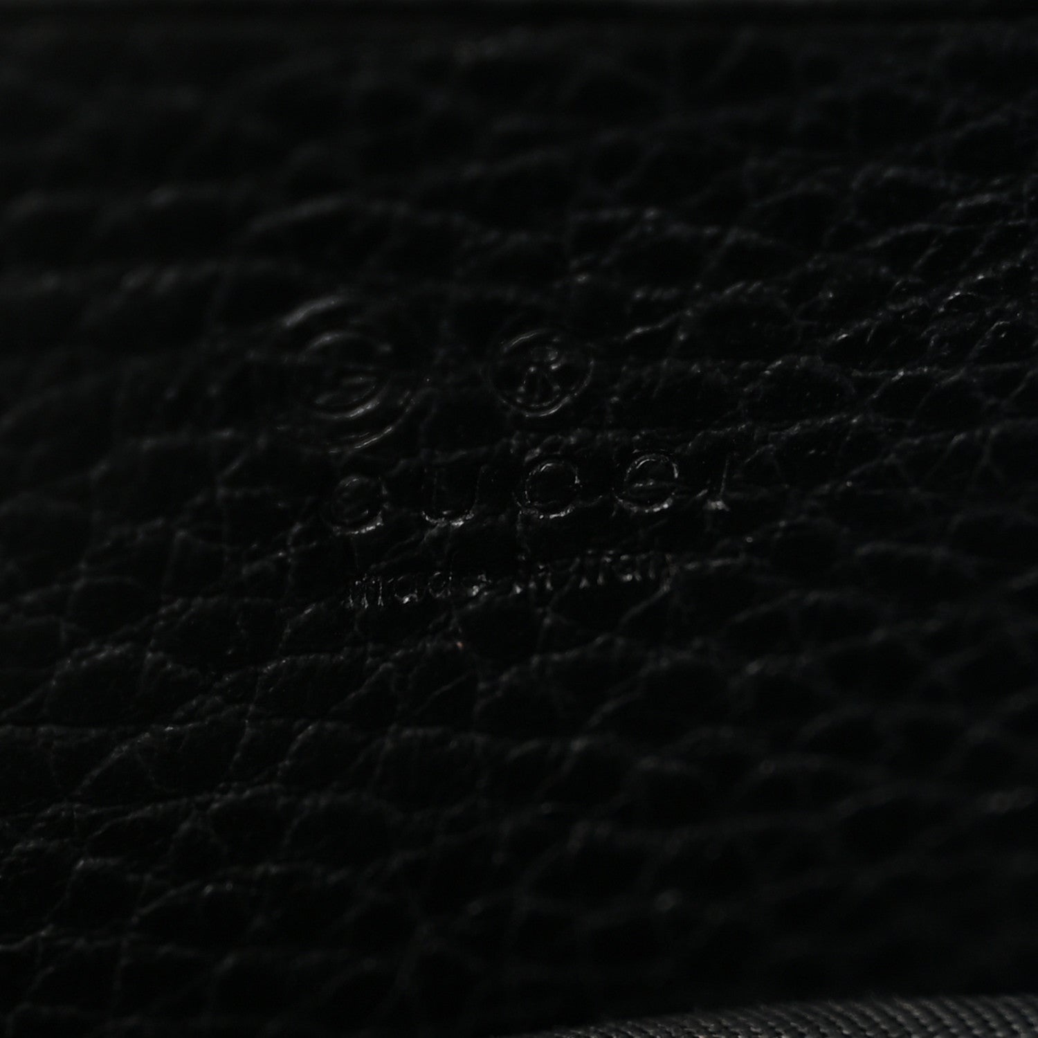 Dollar Calfskin Interlocking G Chain Wallet Black