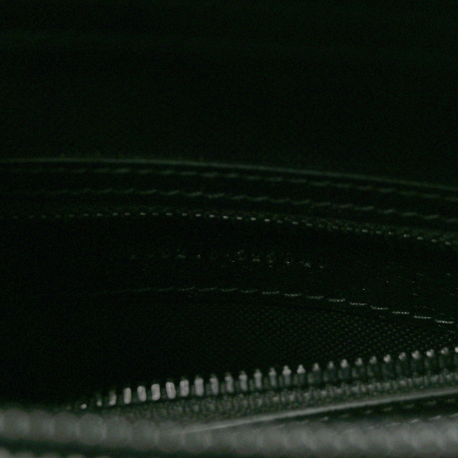 Textured Dollar Calfskin Web Monochrome Large Diana Tote Bag Black