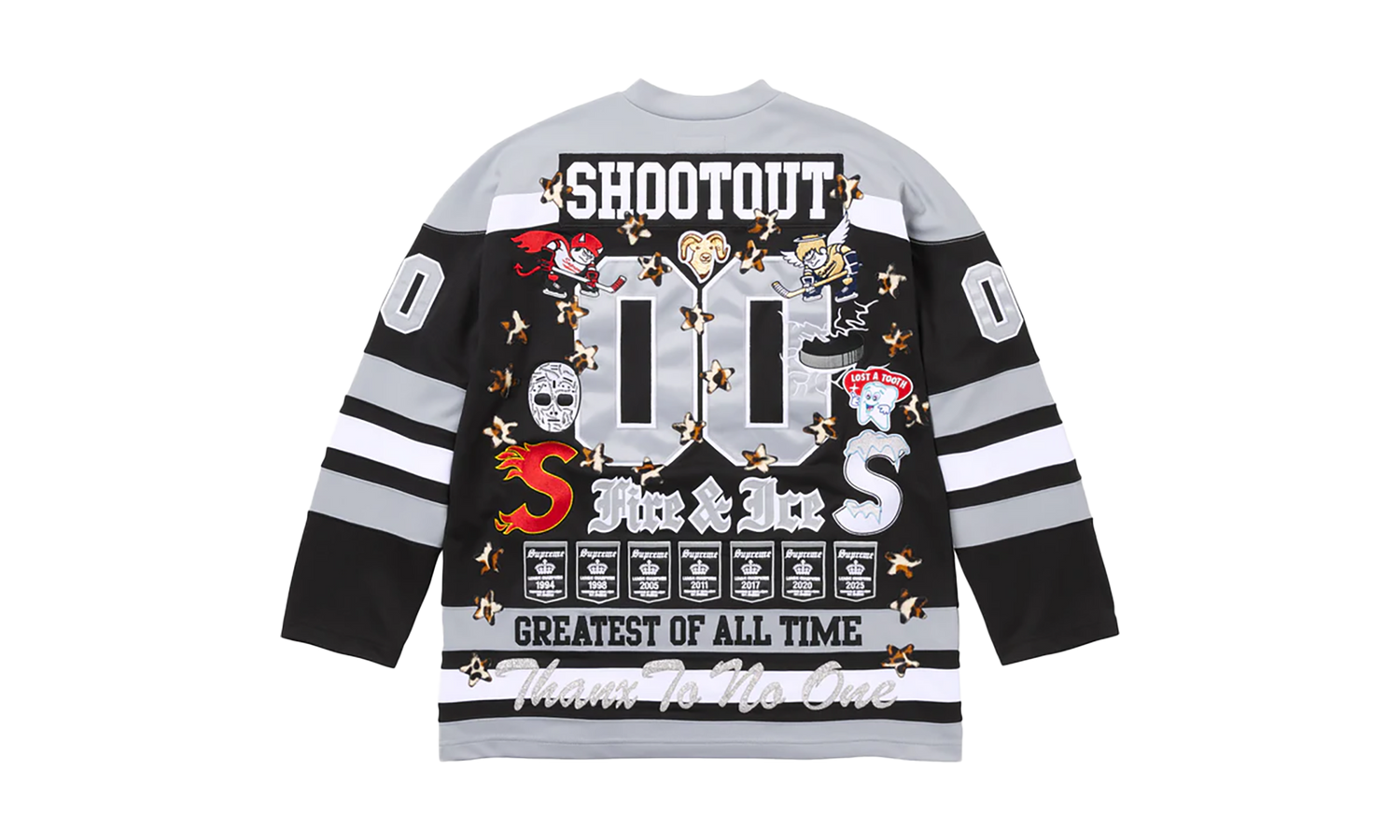 Fire &amp; Ice Hockey Jersey "FW25 - Black/Grey" SU25927