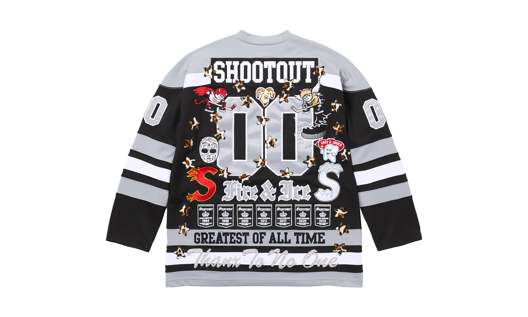 Fire &amp; Ice Hockey Jersey "FW25 - Black/Grey" SU25927