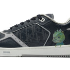 Dior B27 Otani Workshop Navy Smooth Calfskin Sneaker