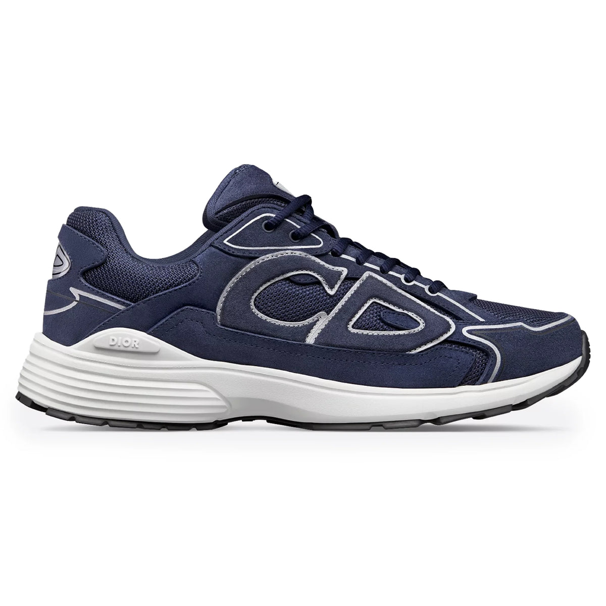 Dior B30 Countdown Mesh Navy Blue Suede Trainer Main image