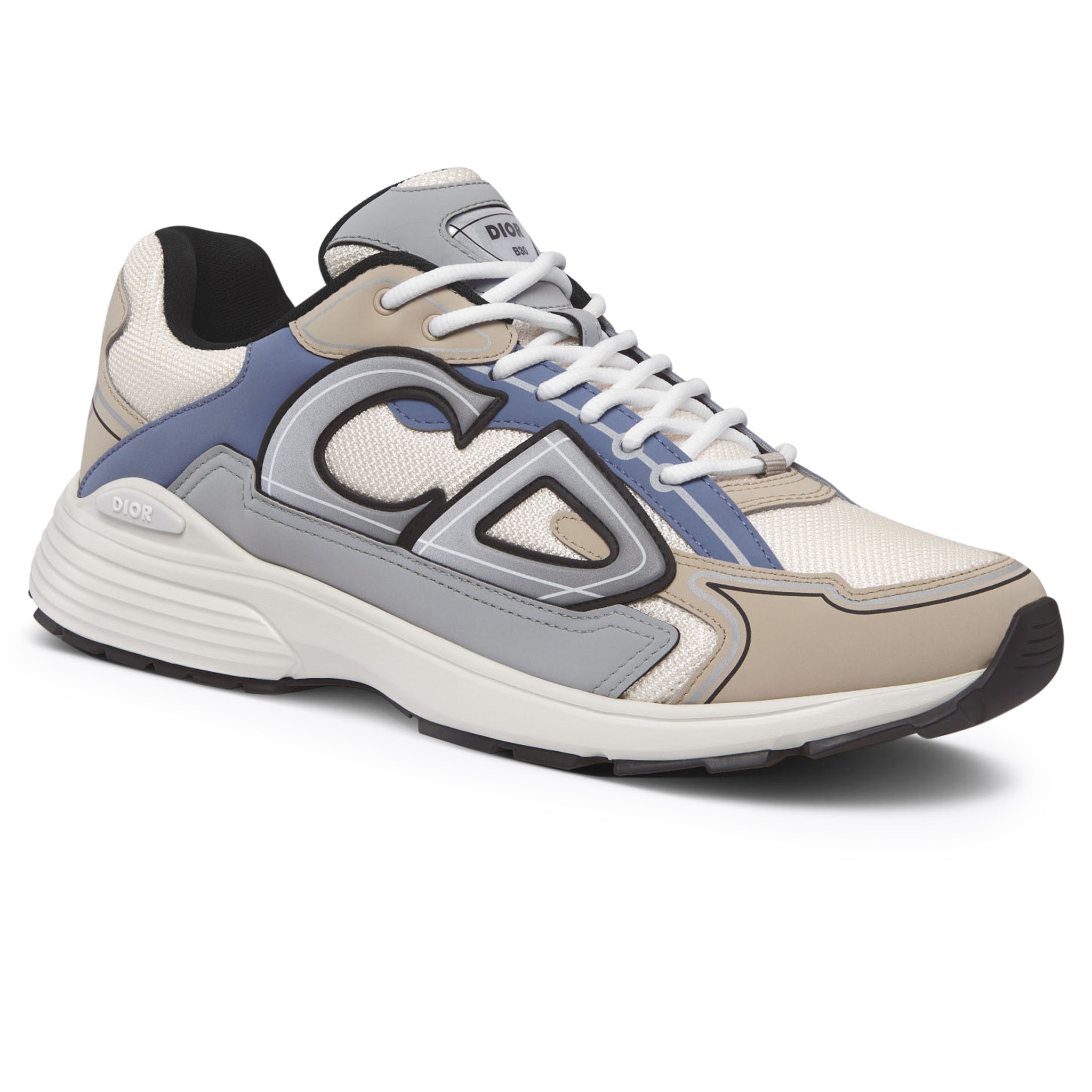 Dior B30 Cream Beige Blue Grey Trainer Secondary image