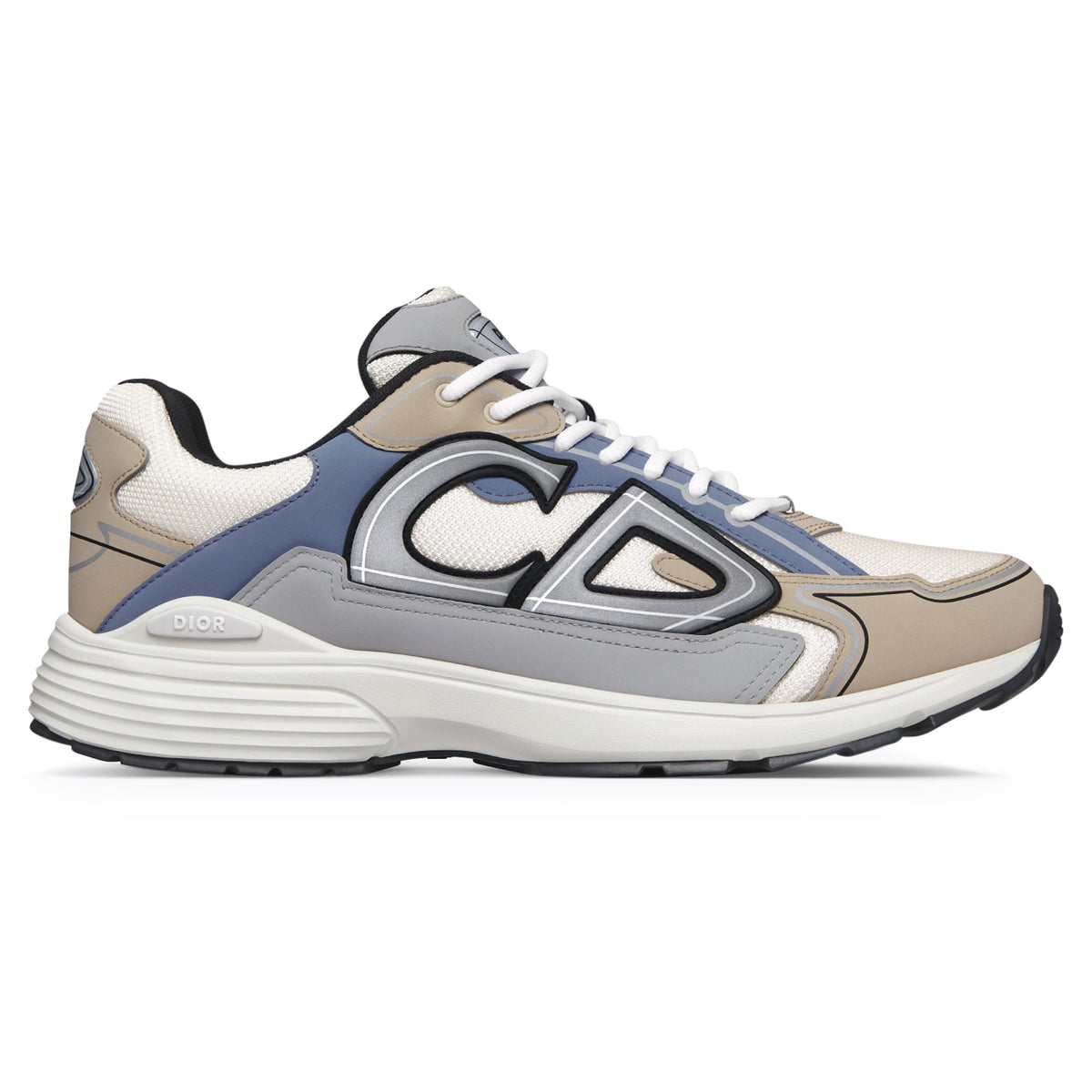 Dior B30 Cream Beige Blue Grey Trainer Main image