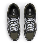 Dior B30 Mesh Deep Green Black Trainer