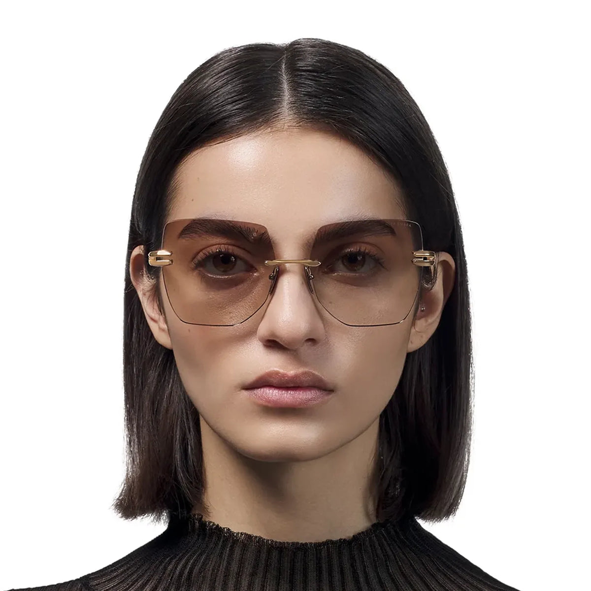 Dita Eyewear Embra Brushed Rose Gold Silver Sunglasses