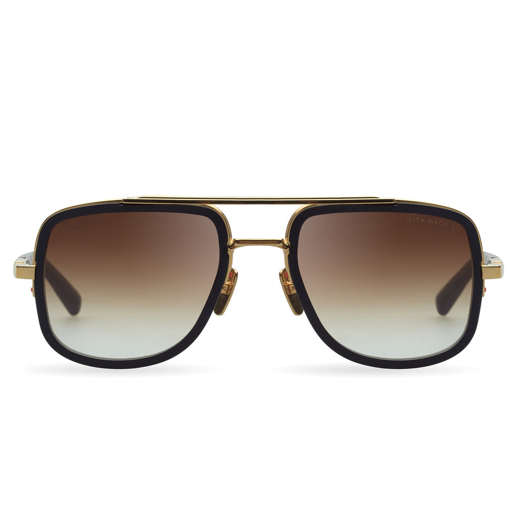 Dita Mach S DTS412-A-01 Yellow Gold Black Sunglasses