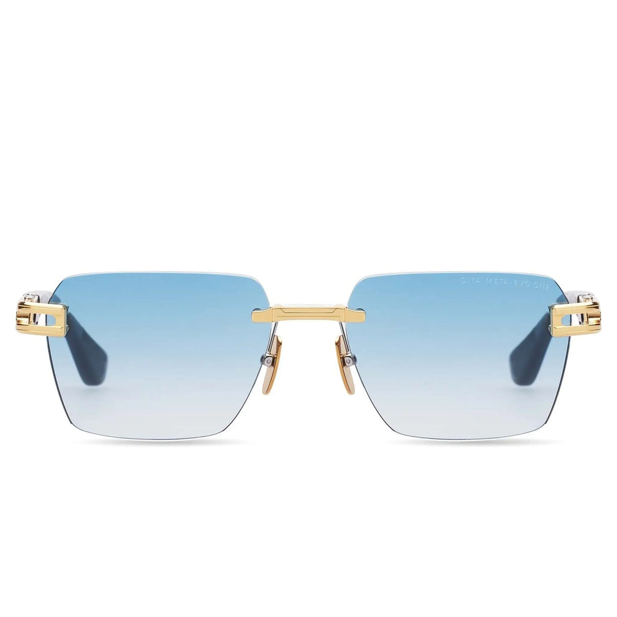Dita Meta-EVO DTS147-A-03 Blue Gold Rimless Sunglasses