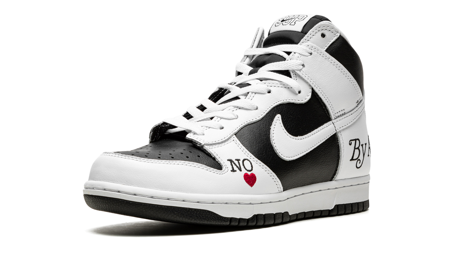 SB Dunk High "Supreme - By Any Means - White/Black" DN3741 002