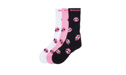 Chrome Hearts Matty Boy Chomper Socks "Pink / White / Black" CHRM0159