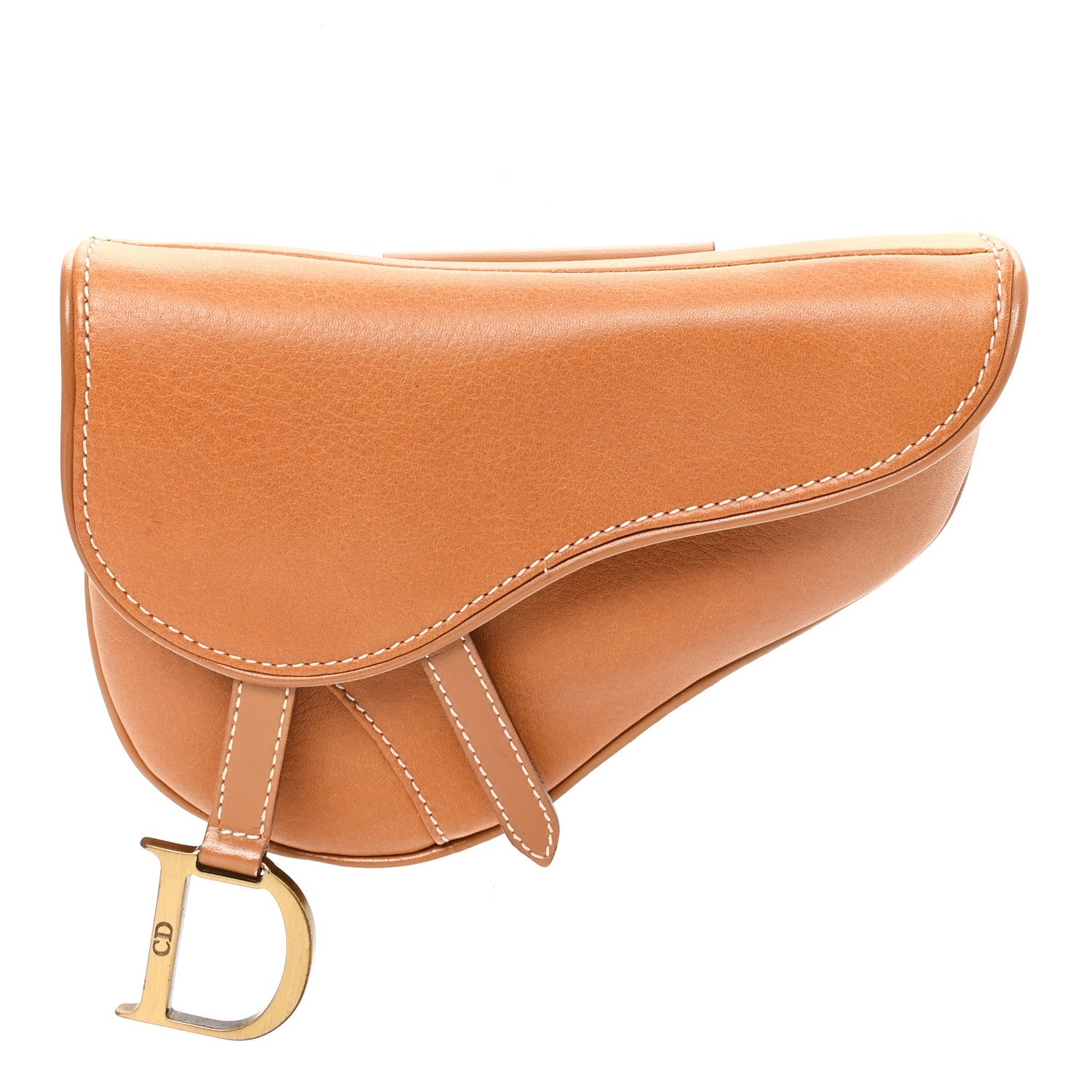 Calfskin Saddle Belt Bag Tan