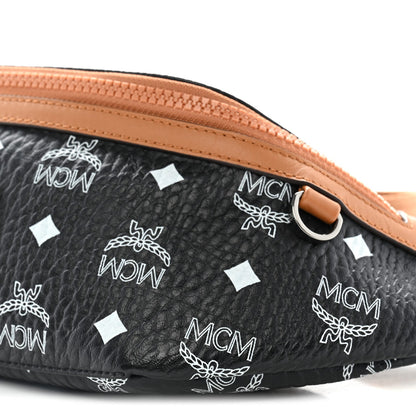 Visetos Small Fusten Belt Bag Black Cognac