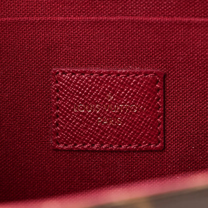 Monogram Pochette Felicie Chain Wallet Fuchsia