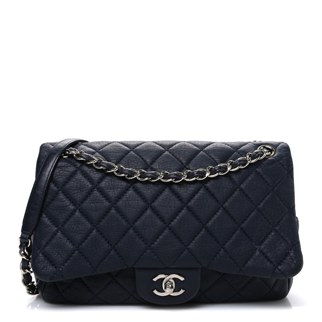 Deerskin Quilted Casual Journey Flap Dark Blue