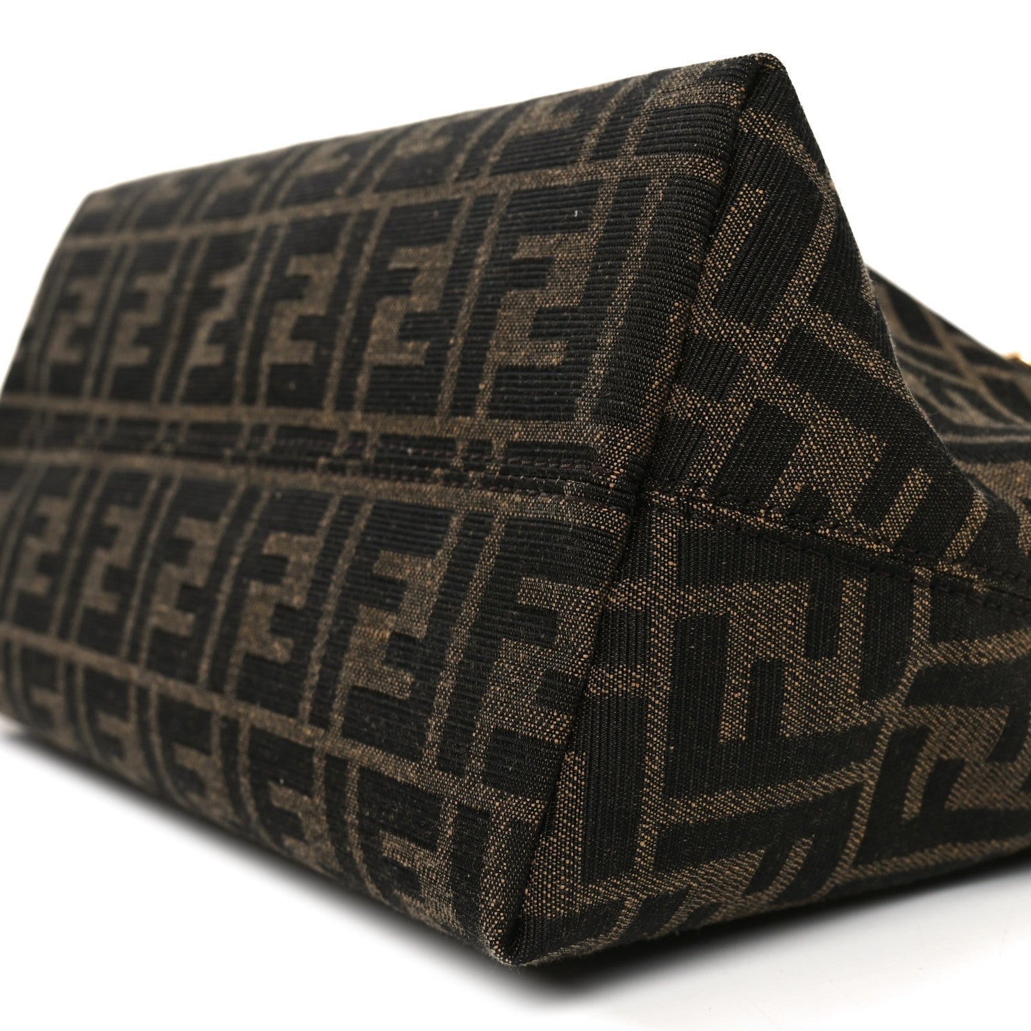 Vitello Grace Jacquard FF Medium By The Way Boston Bag Tobacco Moro Ebano