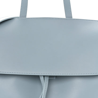 Calfskin Mini Lady Bag Grey Blue
