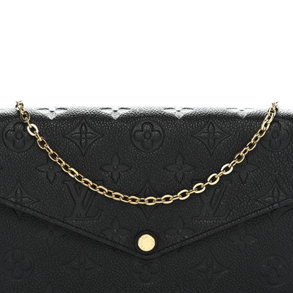 Empreinte Pochette Felicie Chain Wallet Black