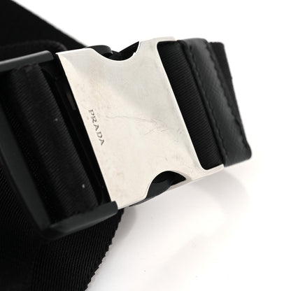 Re-Nylon Saffiano Belt Bag Black