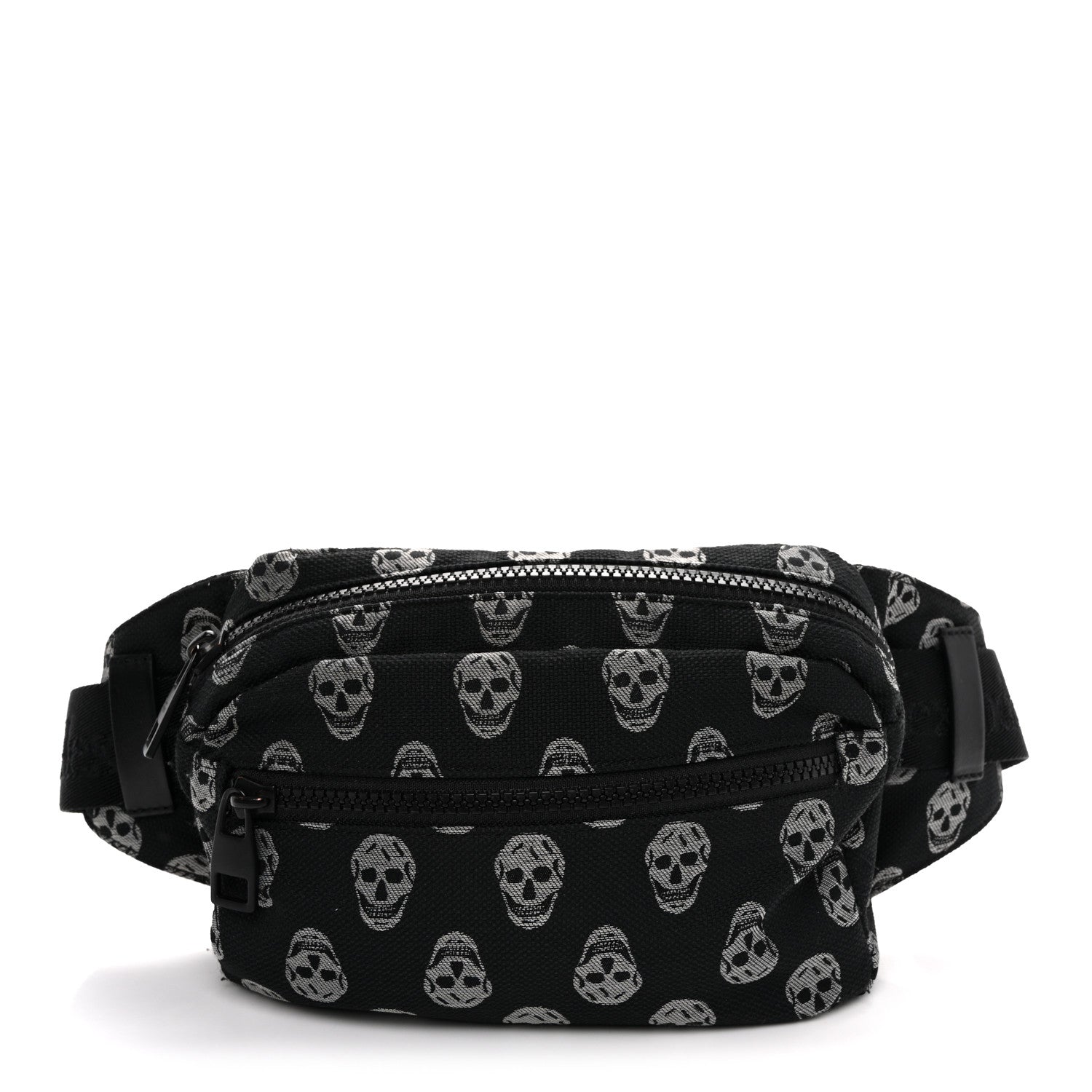 Jacquard Skull Belt Bag Black White