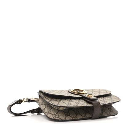 GG Supreme Monogram Textured Dollar Calfskin Blondie Belt Bag Beige Ebony New Acero