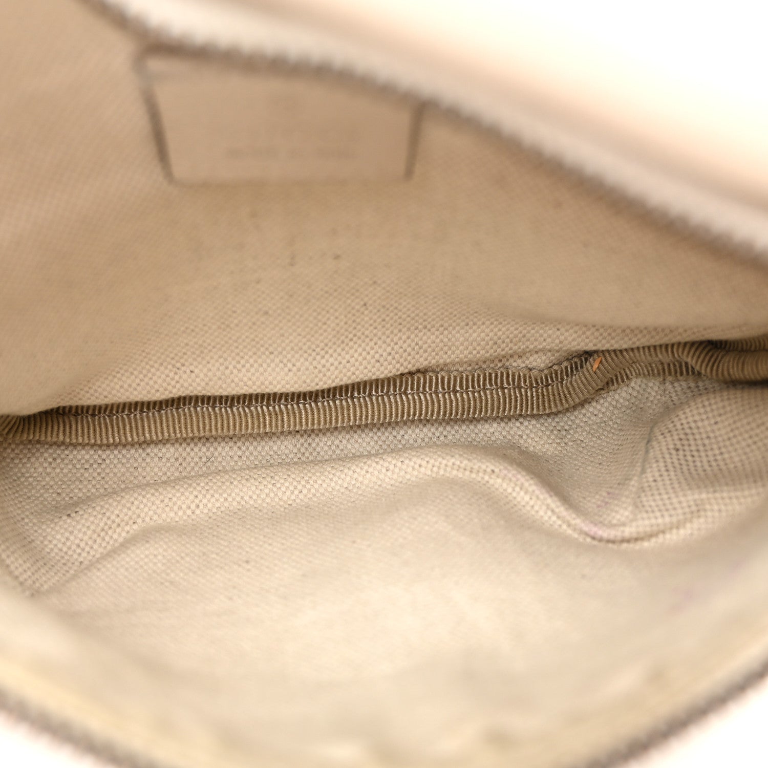 Grained Calfskin Small Logo Belt Bag White