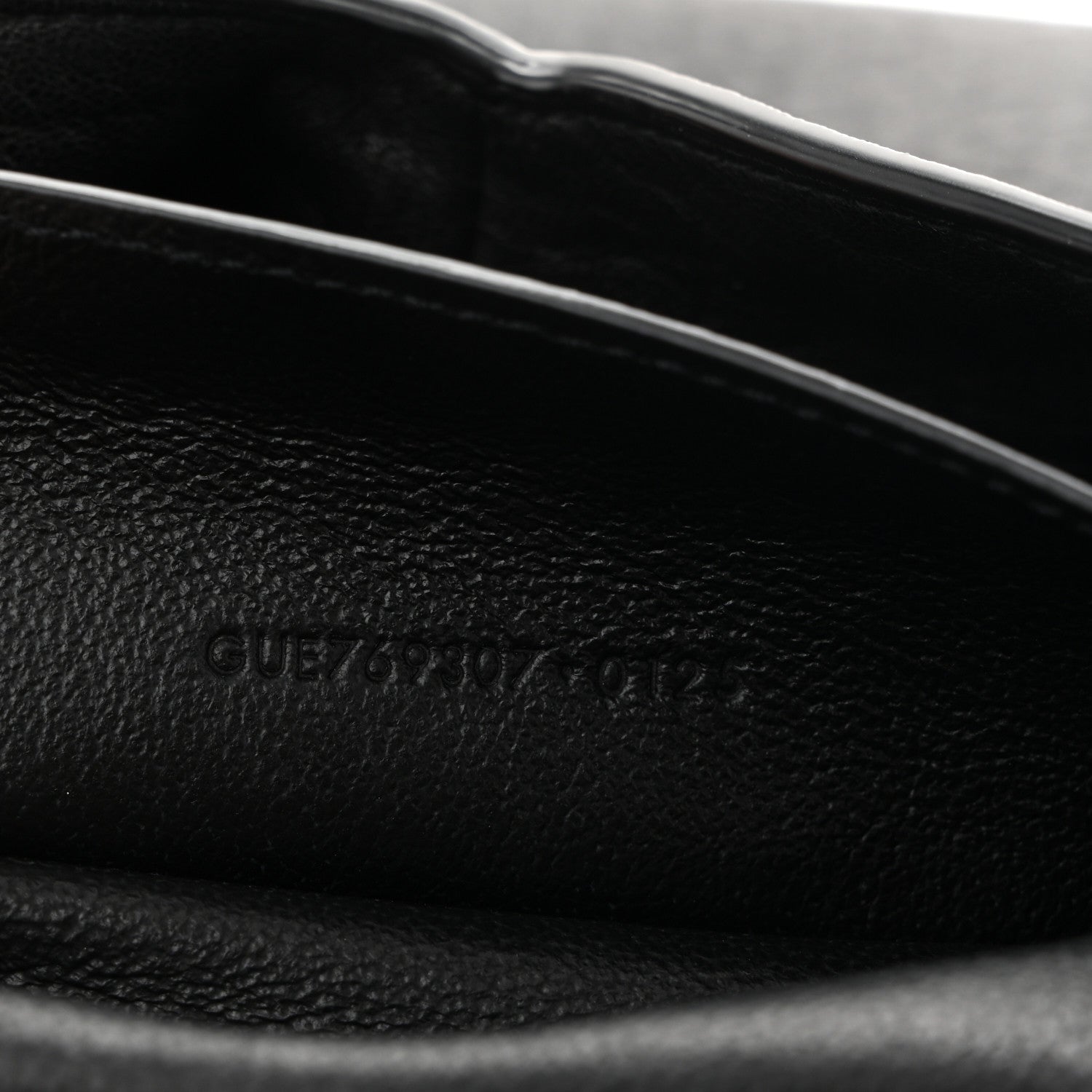 Grained Lambskin Cassandre Envelope Pouch Black