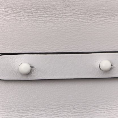 Lambskin Free Rockstud Spike Wallet on Chain Optic White