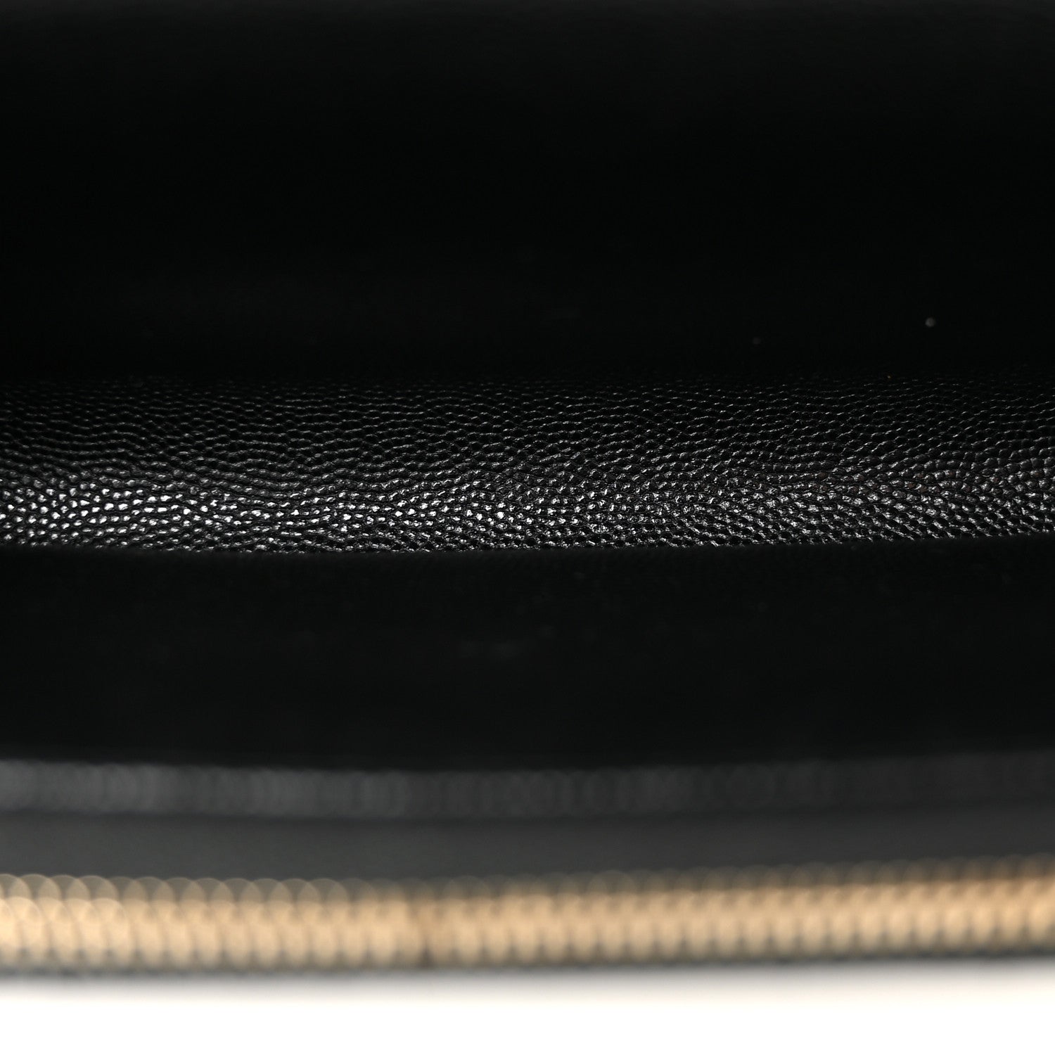 Caviar Quilted Phone Holder Wallet on Removable Chain Black