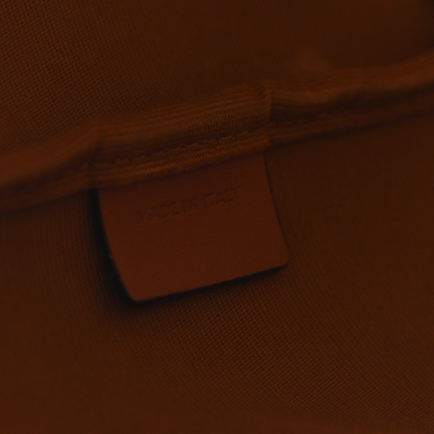 Triomphe Canvas Calfskin Medium Bucket Bag Tan