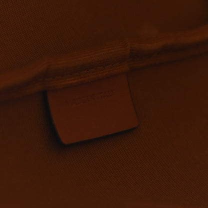 Triomphe Canvas Calfskin Medium Bucket Bag Tan