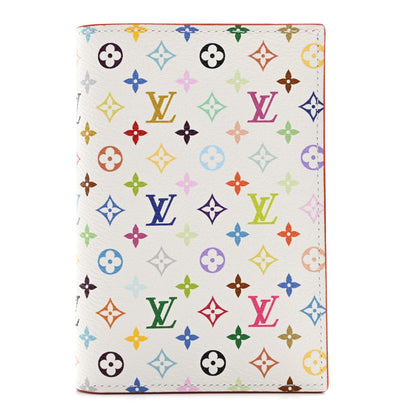LV X TM Monogram Multicolor Passport Cover White