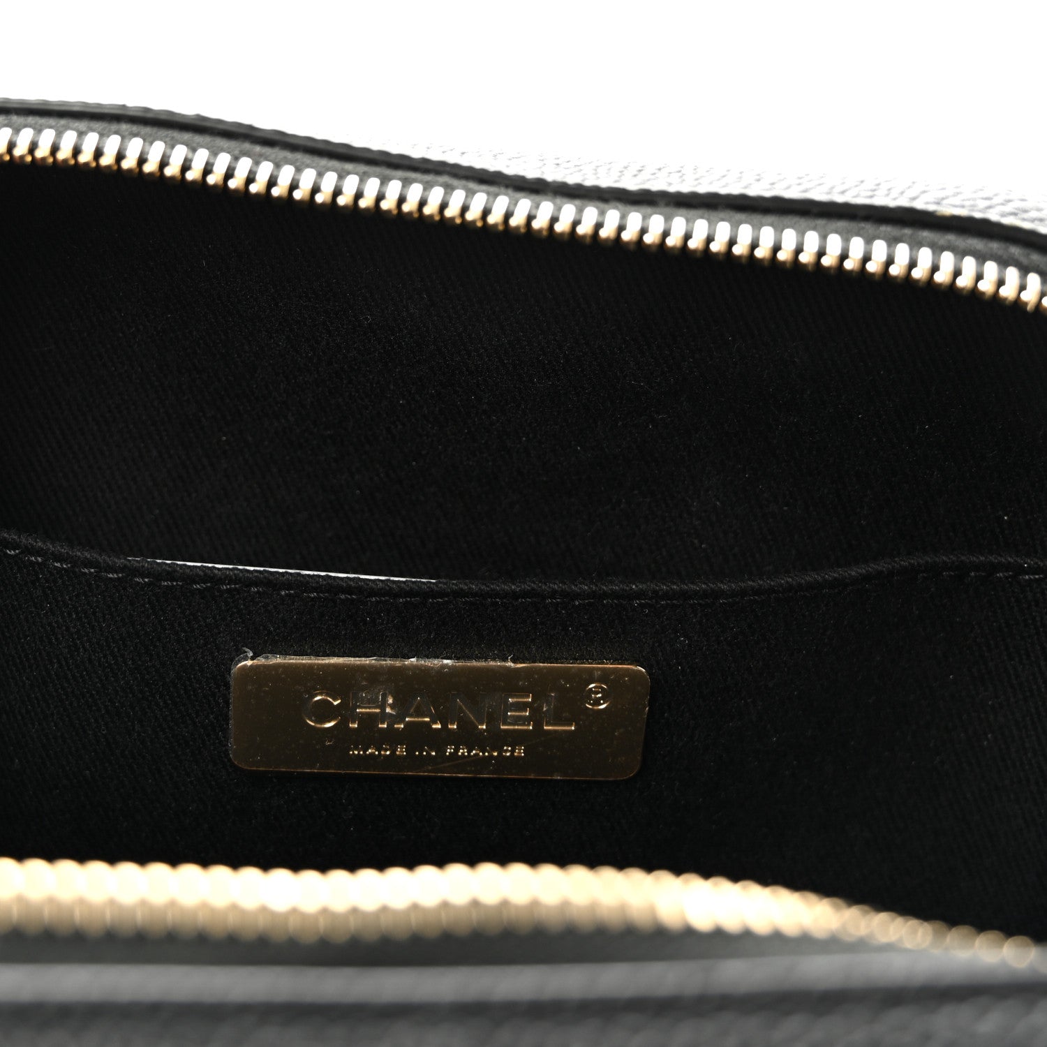 Caviar Quilted Waist Bag Black