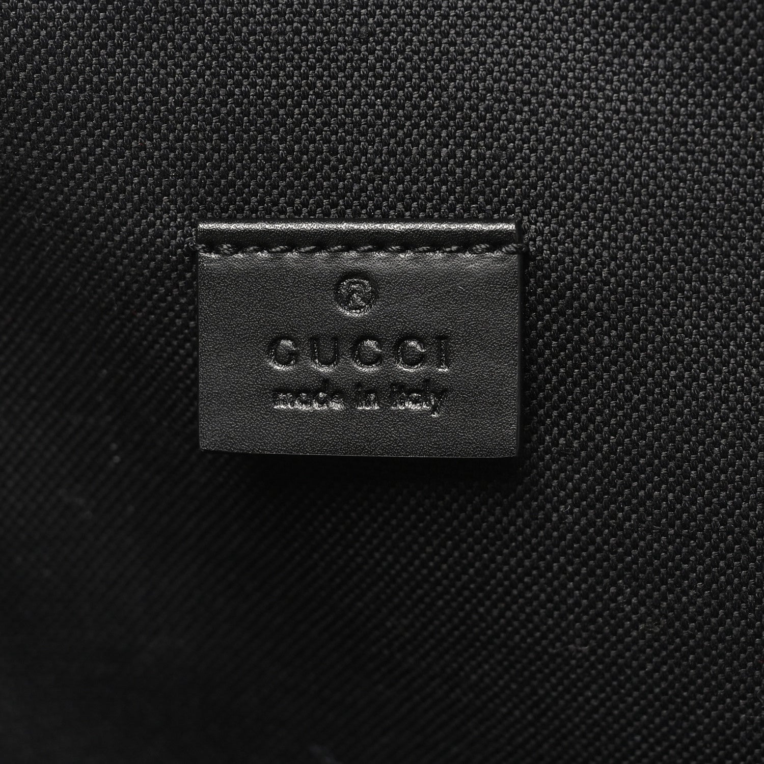 GG Supreme Monogram Web Belt Bag Black Grey