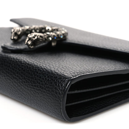 Calfskin Mini Dionysus Chain Wallet Black