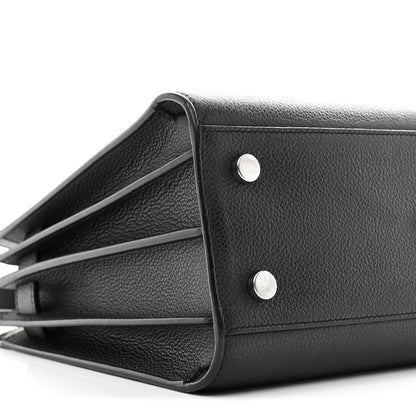 Grained Calfskin Baby Sac De Jour Black