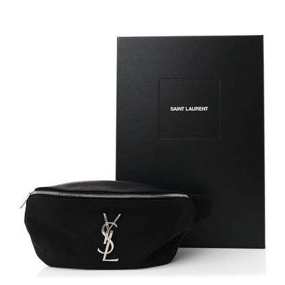 Canvas Monogram Belt Bag Black