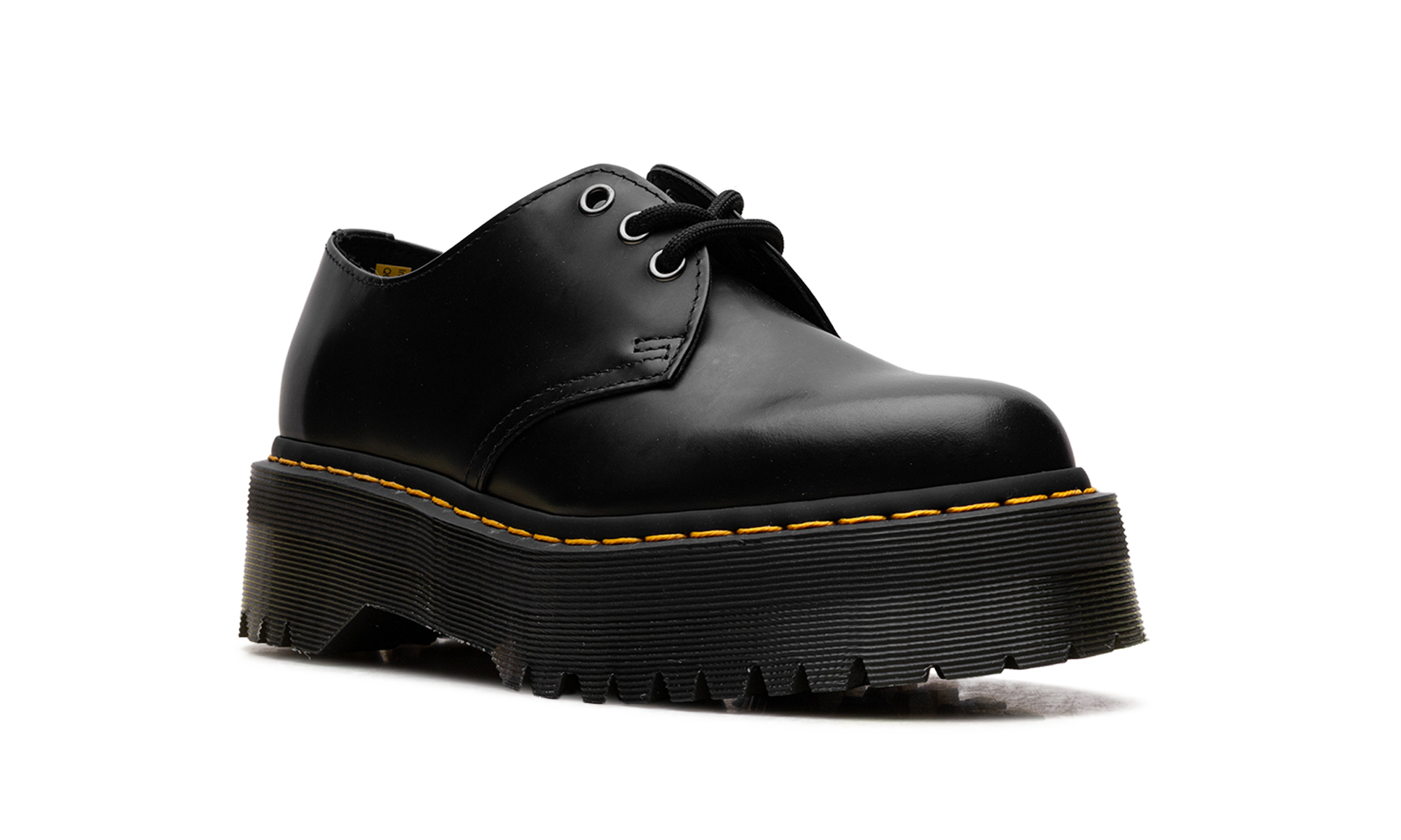 1461 Quad Polished Smooth Leather Derby "Black" 25567001
