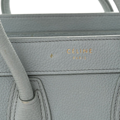 Drummed Calfskin Nano Luggage Almond