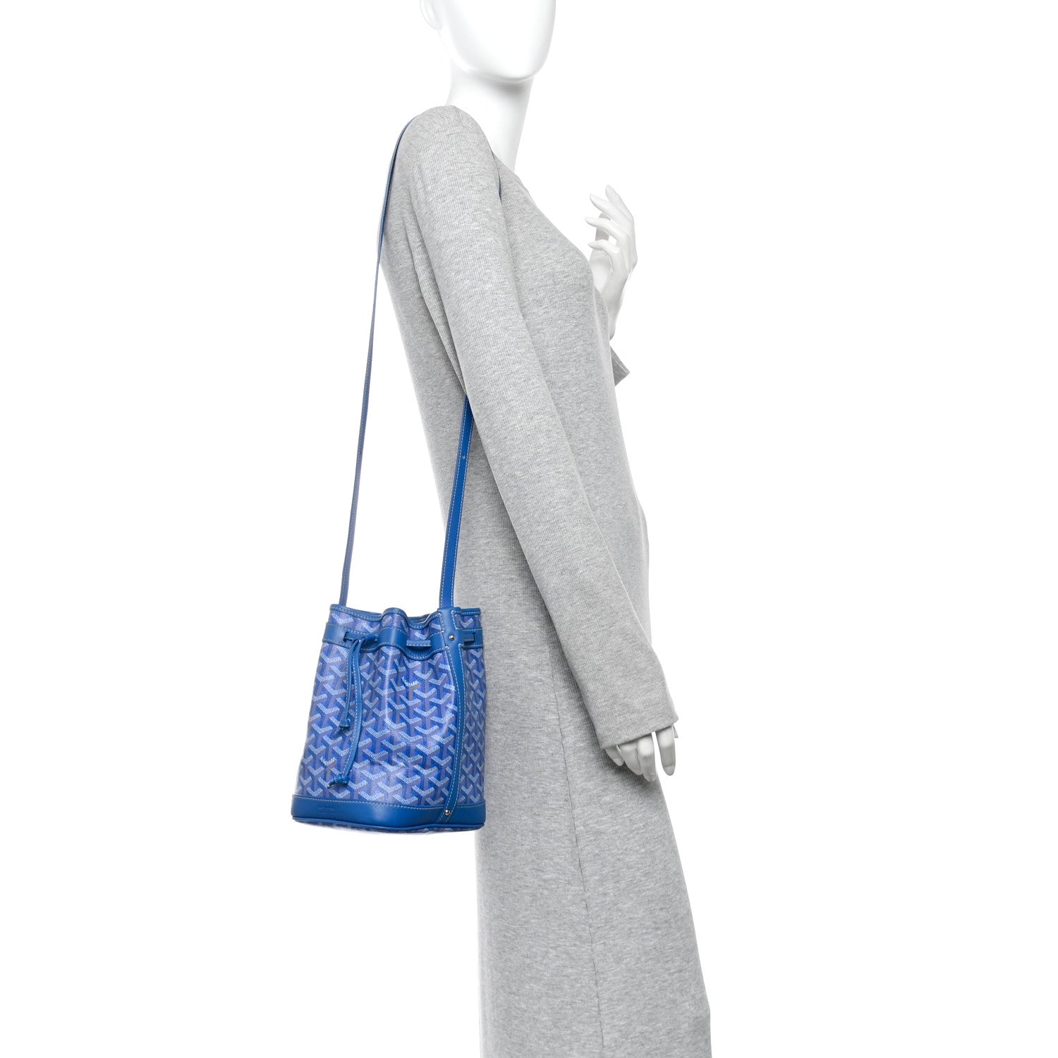 Goyardine Petit Flot Bucket Bag PM Sky Morning